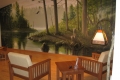 River Mural Sitting Area